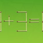 Vous devez déplacer deux allumettes pour que l&rsquo;égalité soit correcte